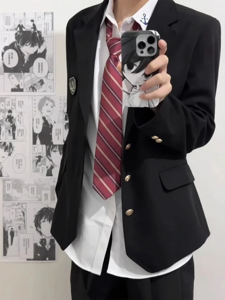 

Молодежный мужской костюм Ele School Sle, модный брендовый умный подростковый комплект, высококачественная одежда в стиле вестерн, студенческое выступление...