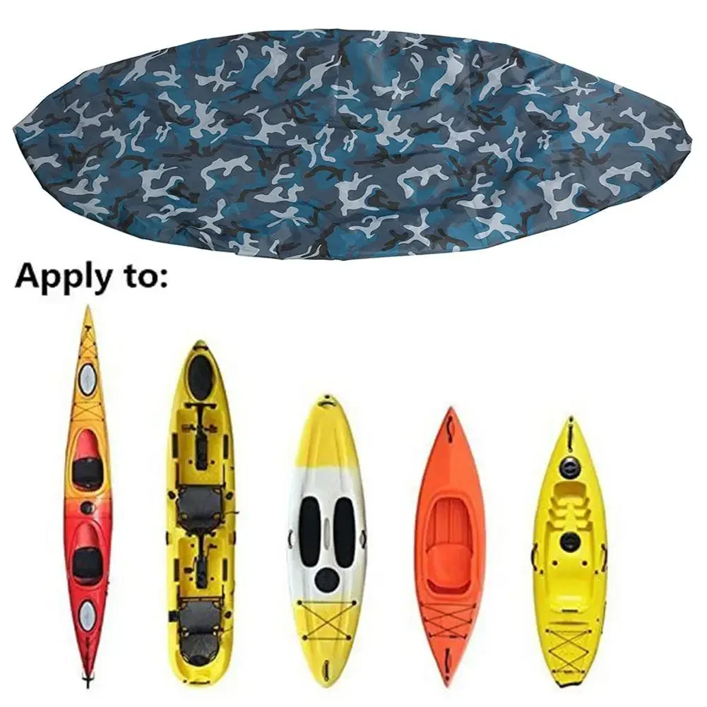 Kayak Storage Cover Universal Sport Waterproof Nylon Solar UV Resistant Dust Storage Cover Boat Canoe Dust Cover Shield