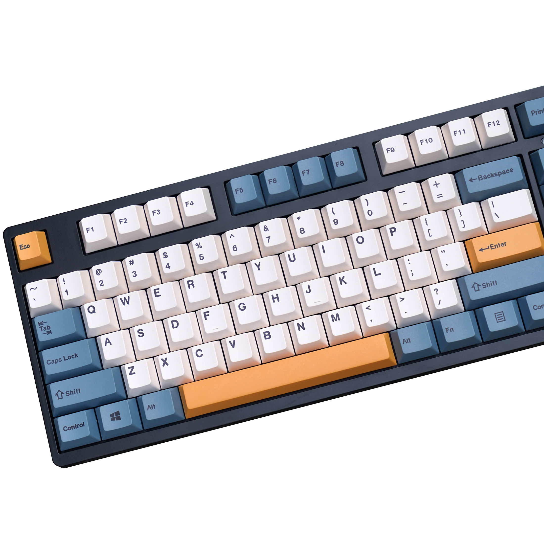 145 Keys/set Starry Night Keycaps PBT Dye Subbed Korean Key Caps Cherry Profile Apricot Yellow Keycap For MX Switch Keyboard