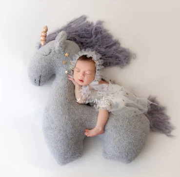 

Posing Pony Props Baby Photo shoot Cute Horse Doll Animal Toy Infants Photo Shooting For Newborn Baby