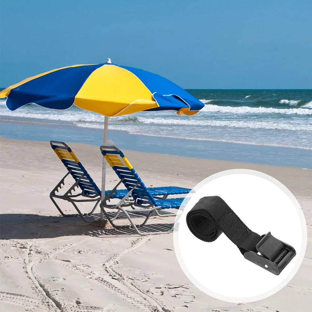 6Pcs PP Material Umbrella Wind Stabilizer Straps Fixed Strap for Patio Beach Outdoor Parasol Wind-Resistant Securing Strap