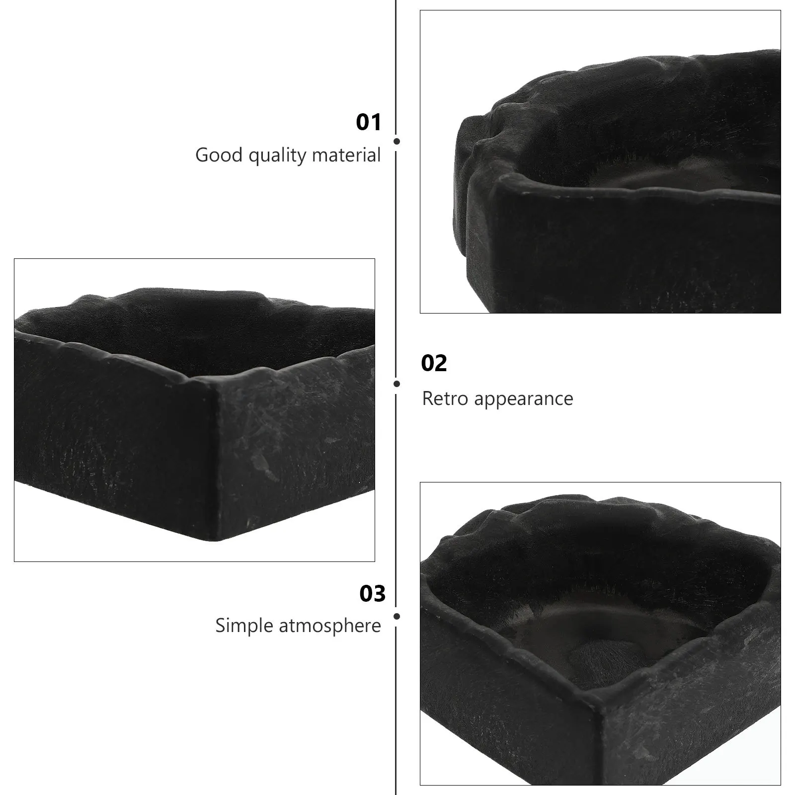 

1Pcs Reptile Food Basin Safe Quality Material Durable Design Reptile Feeder Water Dish Feeding Supplies Pet Feeding Bowl