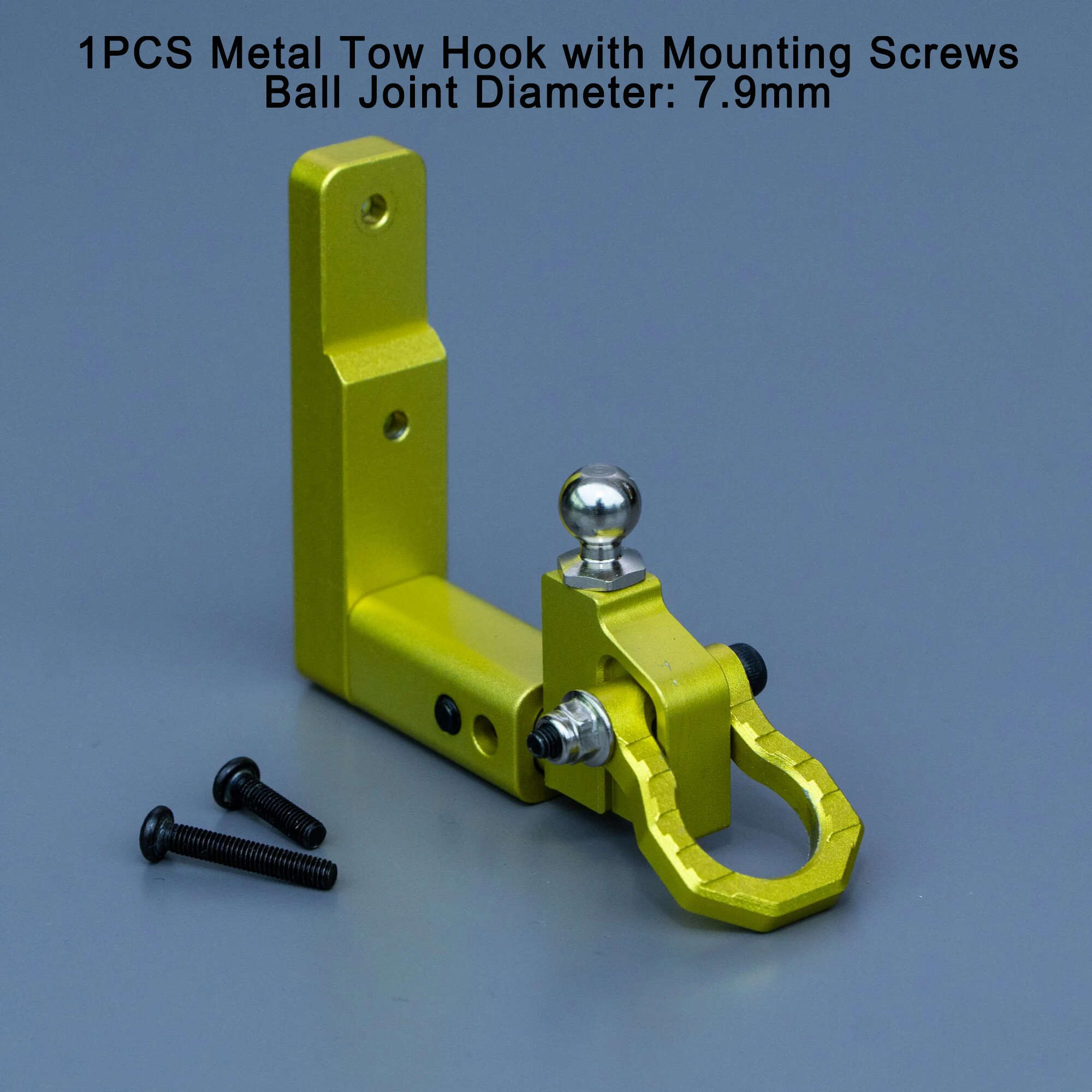 RLAARLO JK07 Pro Metal Tow Shackle 1/7 RC Crawler Trailer Hitch Simulation Camping Car Towing Hook No Modify Upgrade Parts