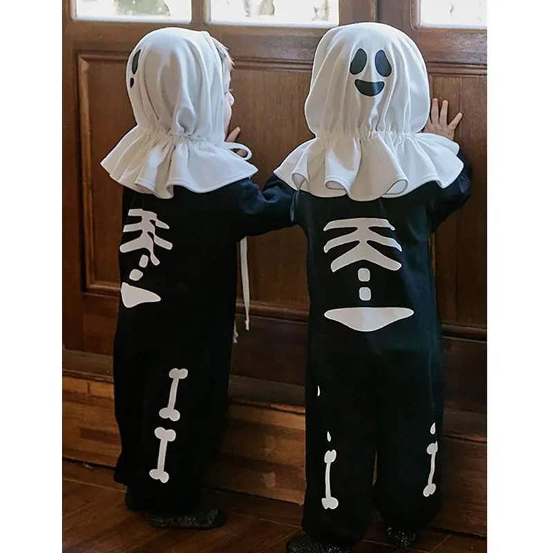 Bardibess Hallowen Baby Clothes Skeleton Jumpsuits Toddler Rompers