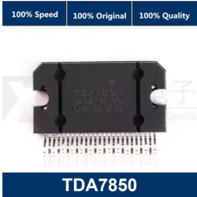 2PCS TDA7850 TDA7388 4-Channel Car Audio Power Amplifier IC Flexiwatt Package AB Class Stereo Amplifier Chip for Automotive Audi