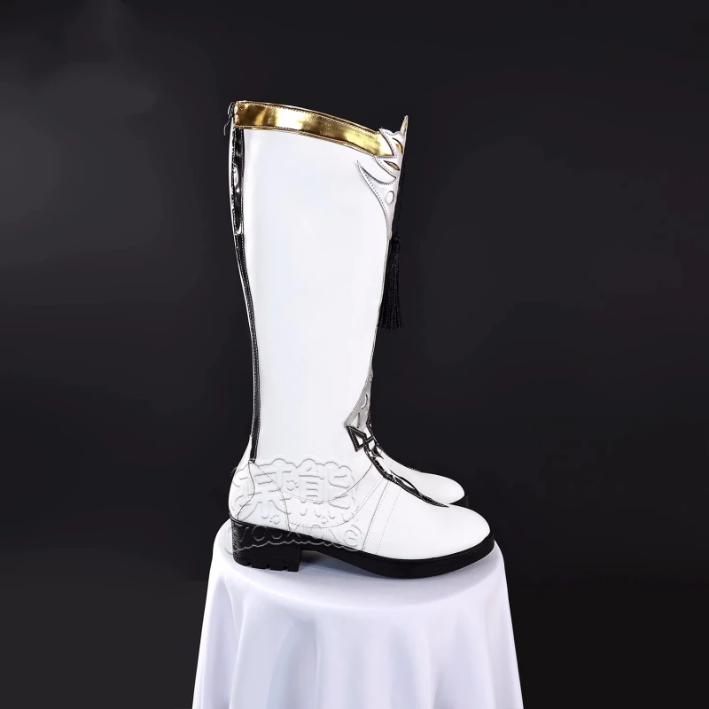 Zayne cosplay sapatos jogo amor e espaço profundo mulheres homens botas longas uniforme de batalha acc halloween cosplay trajes adereços sapatos estoque
