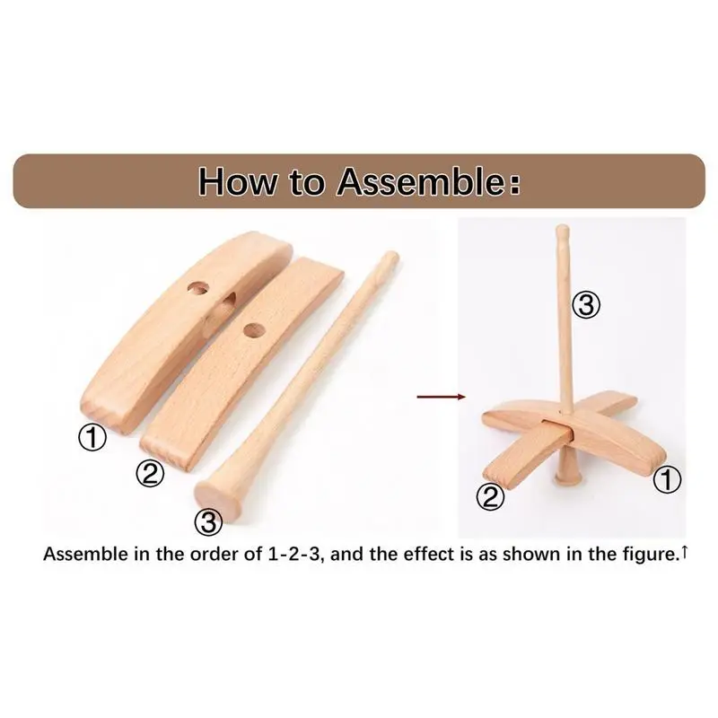 Drop Spindle Hand Spinner Tool Multifunctional Turkish Wooden Drop Spindle For Yarn Weaving Wool Handcraft Crocheting