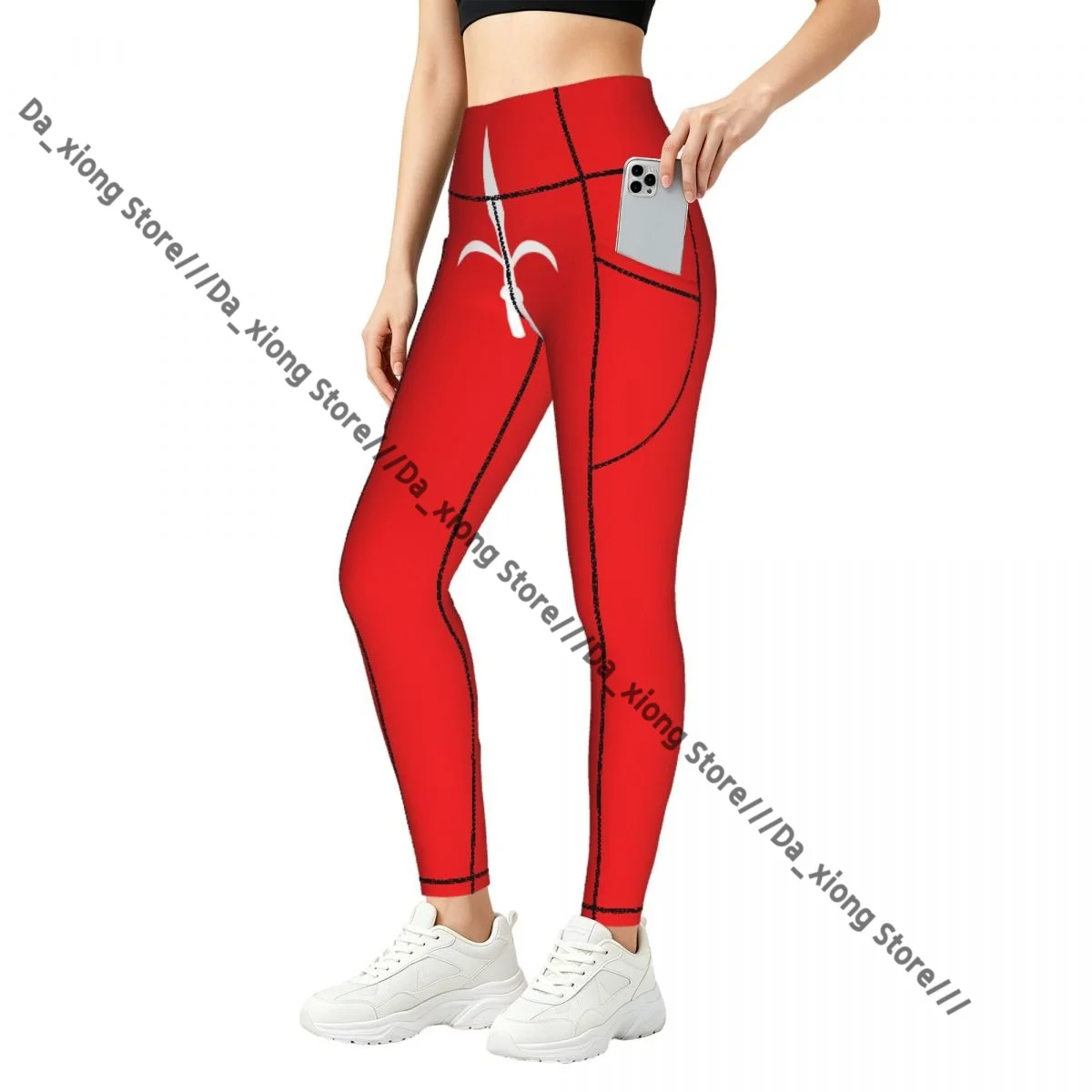 Casual Ladies Yoga Leggings Free Territory Trieste Flag High Waist Outdoor Jogging Pants