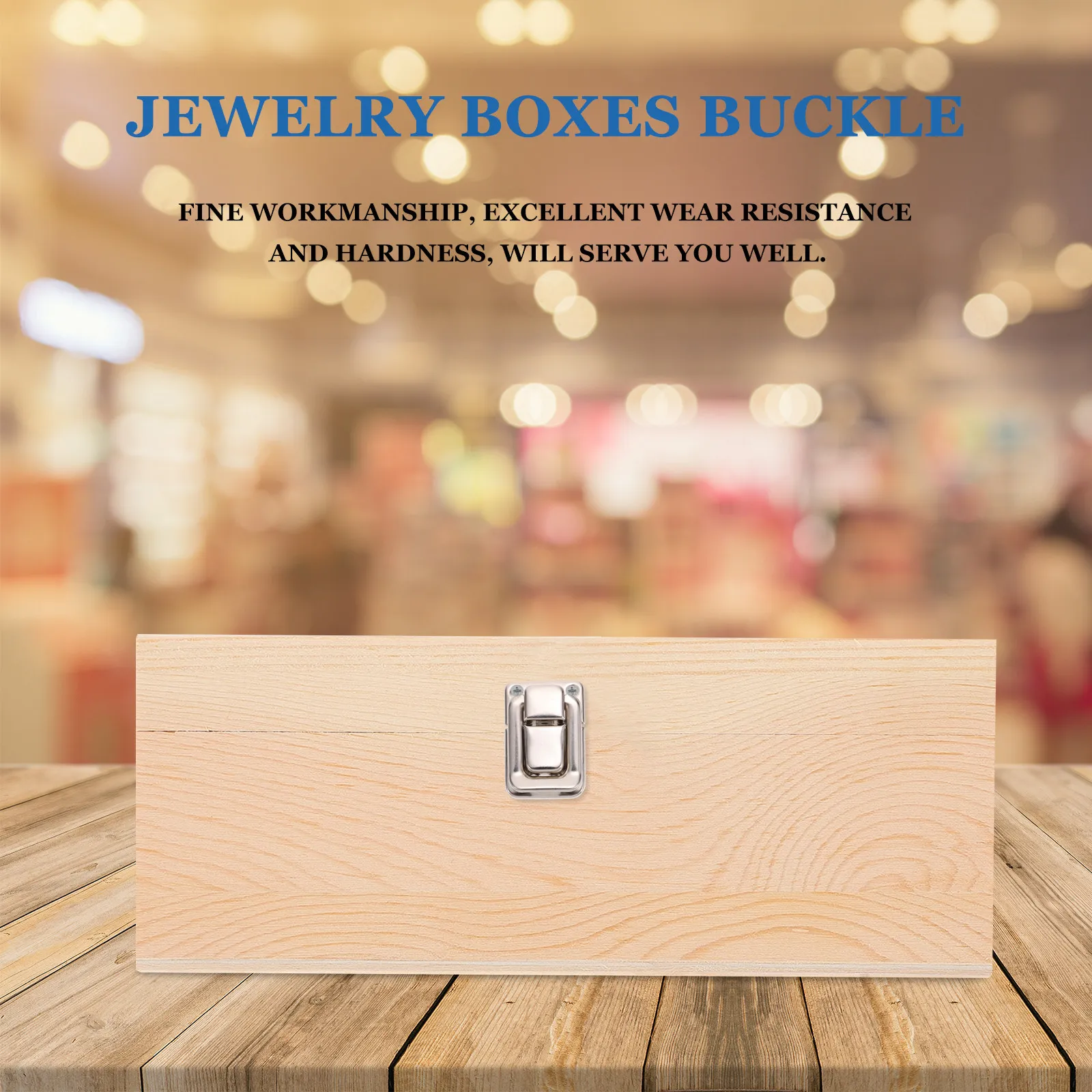 30Pcs Iron Box Latch Set Heavy Duty Rust Resistant Jewelry Box Hasp for Wooden Dressing Case Closure Decorative Retro