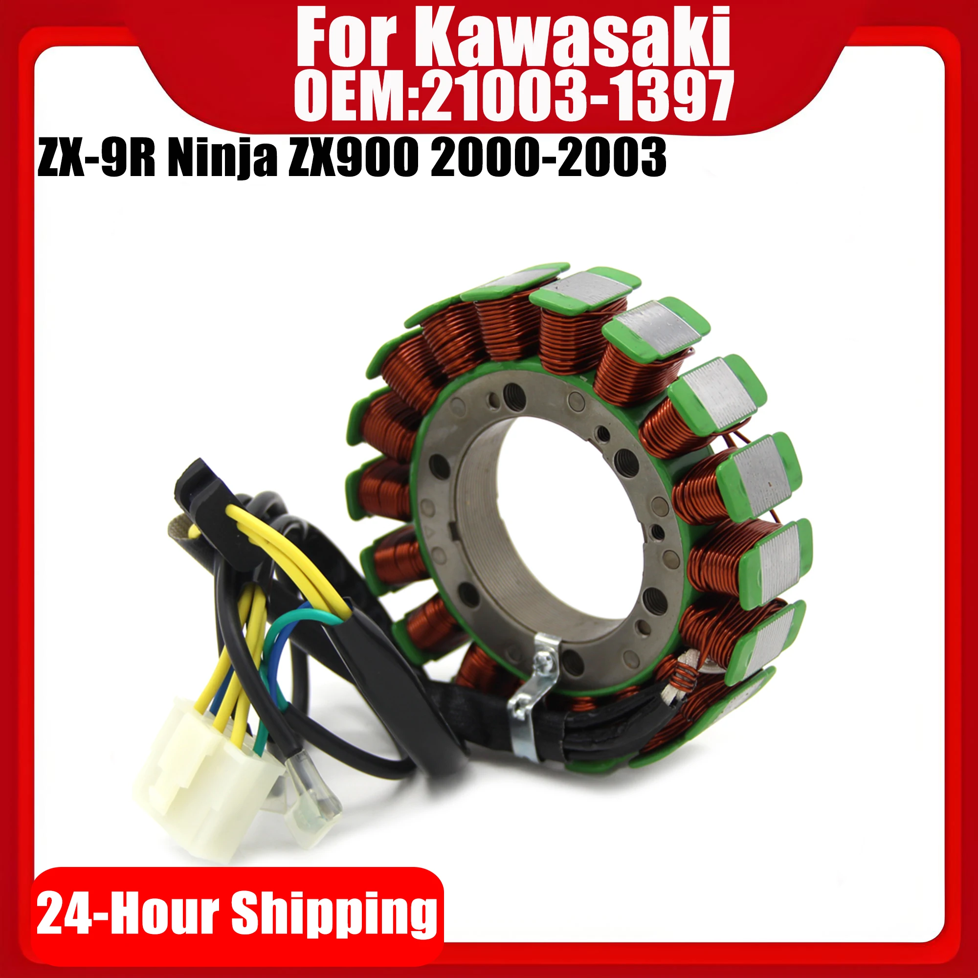 

21003-1397 Motorcycle Magneto Generator Stator Coil For Kawasaki ZX-9R ZX9R ZX 9R Ninja ZX900 2000 2001 2002 2003
