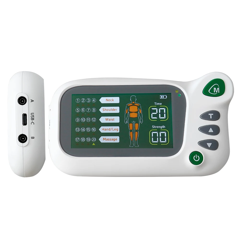 

Электростимулятор, стимулятор мышц, высокочастотное физиотерапевтическое устройство TENS, импульсный вибрационный стимулятор нервов, расслабляющий 8 шт. подушечек