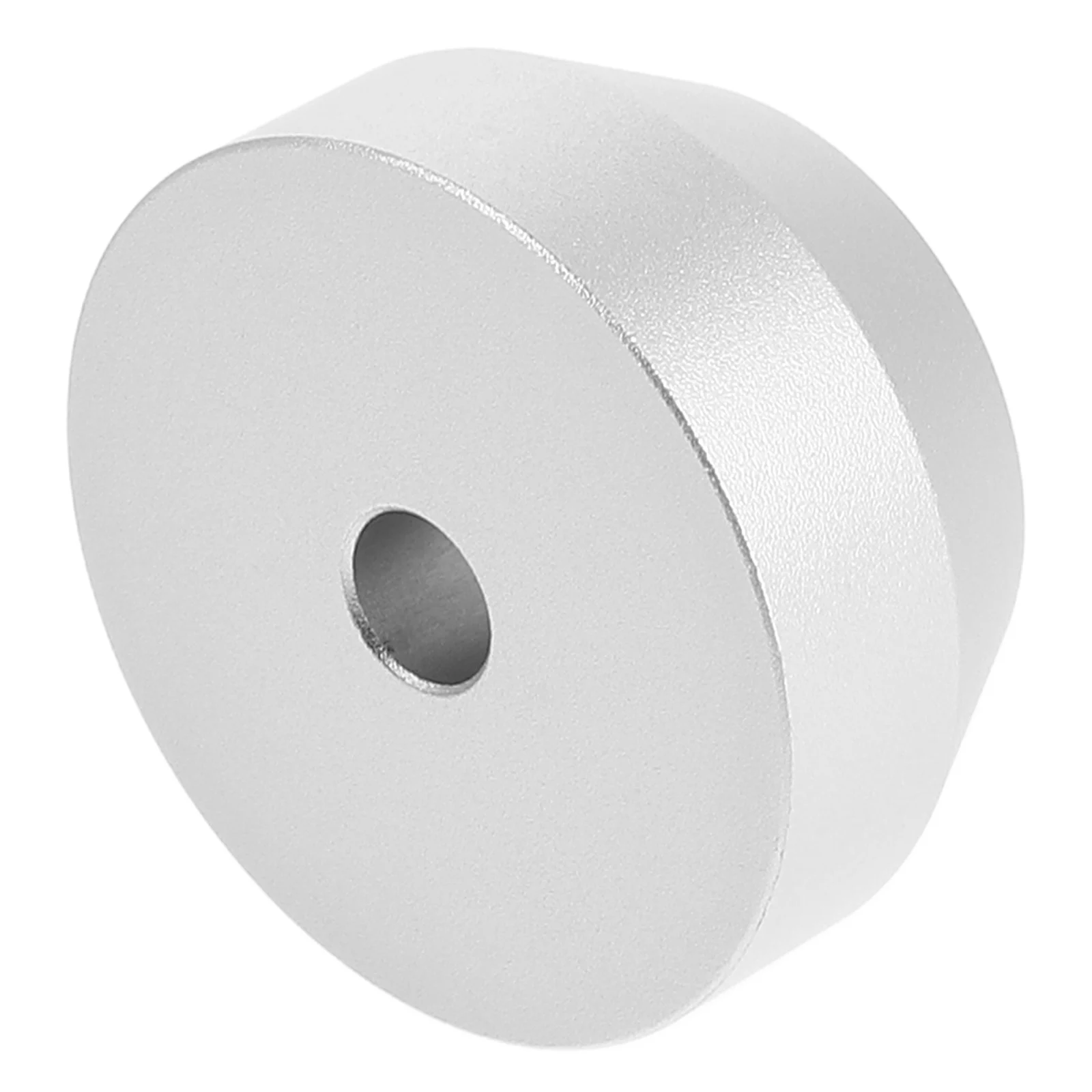 Adaptador de disco de vinilo, estabilizador de tocadiscos, peso para disco de orificio grande, pieza de equipo de Audio profesional de aluminio negro de 7 pulgadas