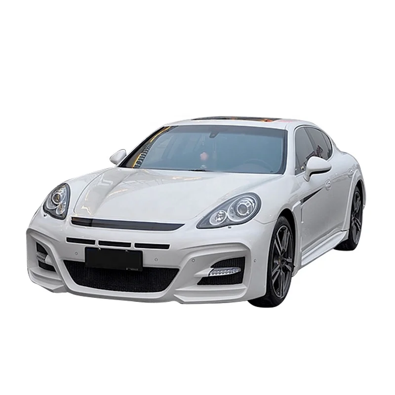 For Old Porsche panamera Upgrade WALD Style Car body kit Front bumper Rear bumper Side skirts Spoiler And Wheel trim Car bumpers