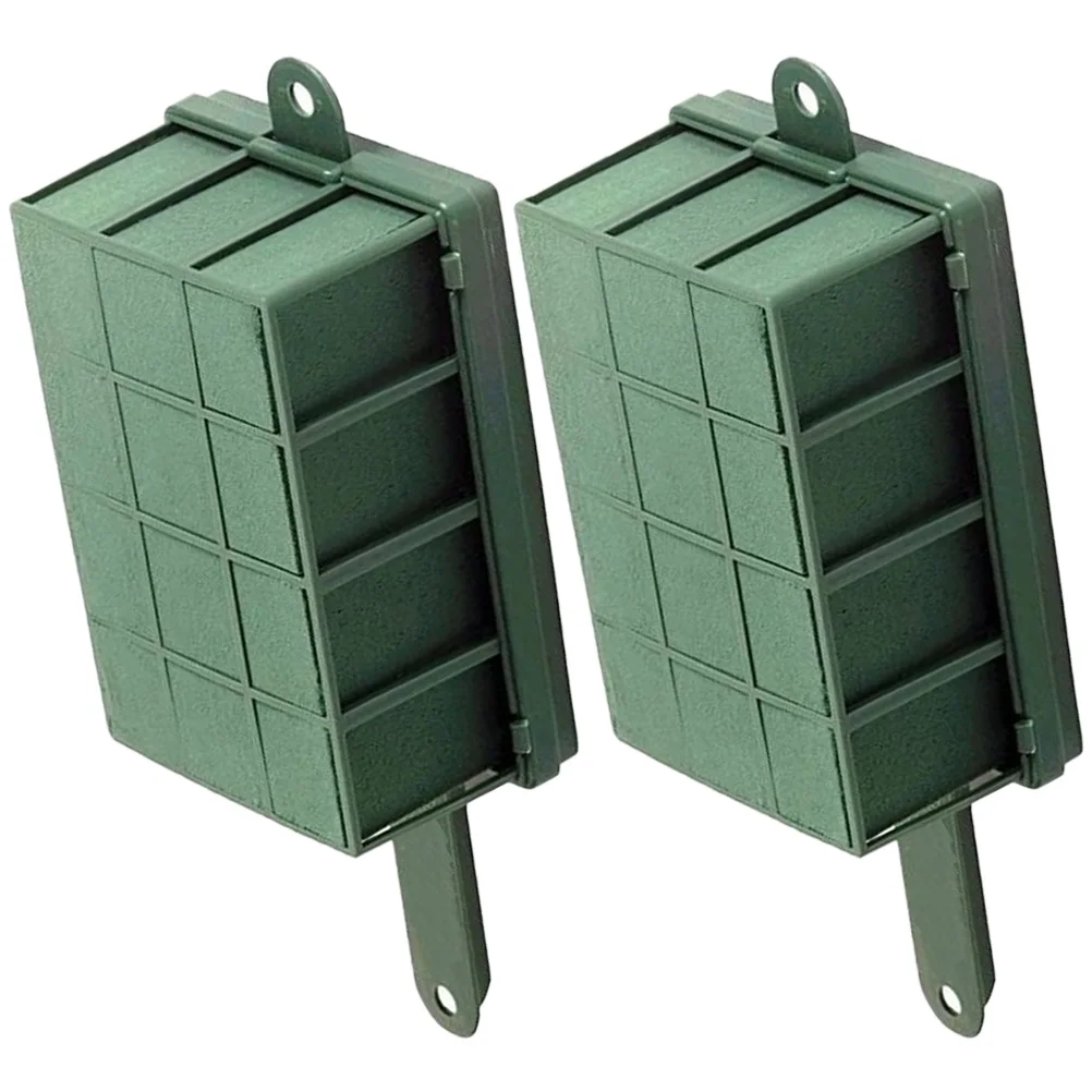 

2pcs Floral Foams Cage Lightweight Premium Material Water Absorption Wedding Birthday Decor Floral Boxes Arrangements Supplies