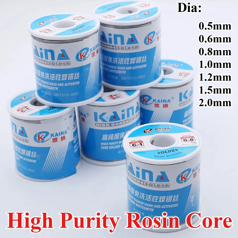 450/100/50g CF-10 Solder Wire Tin 0.5/0.6/0.8/1.0/1.2/1.5/2.0mm Roll Clean Rosin Welding Core Soldering Wire Flux Reel Tube
