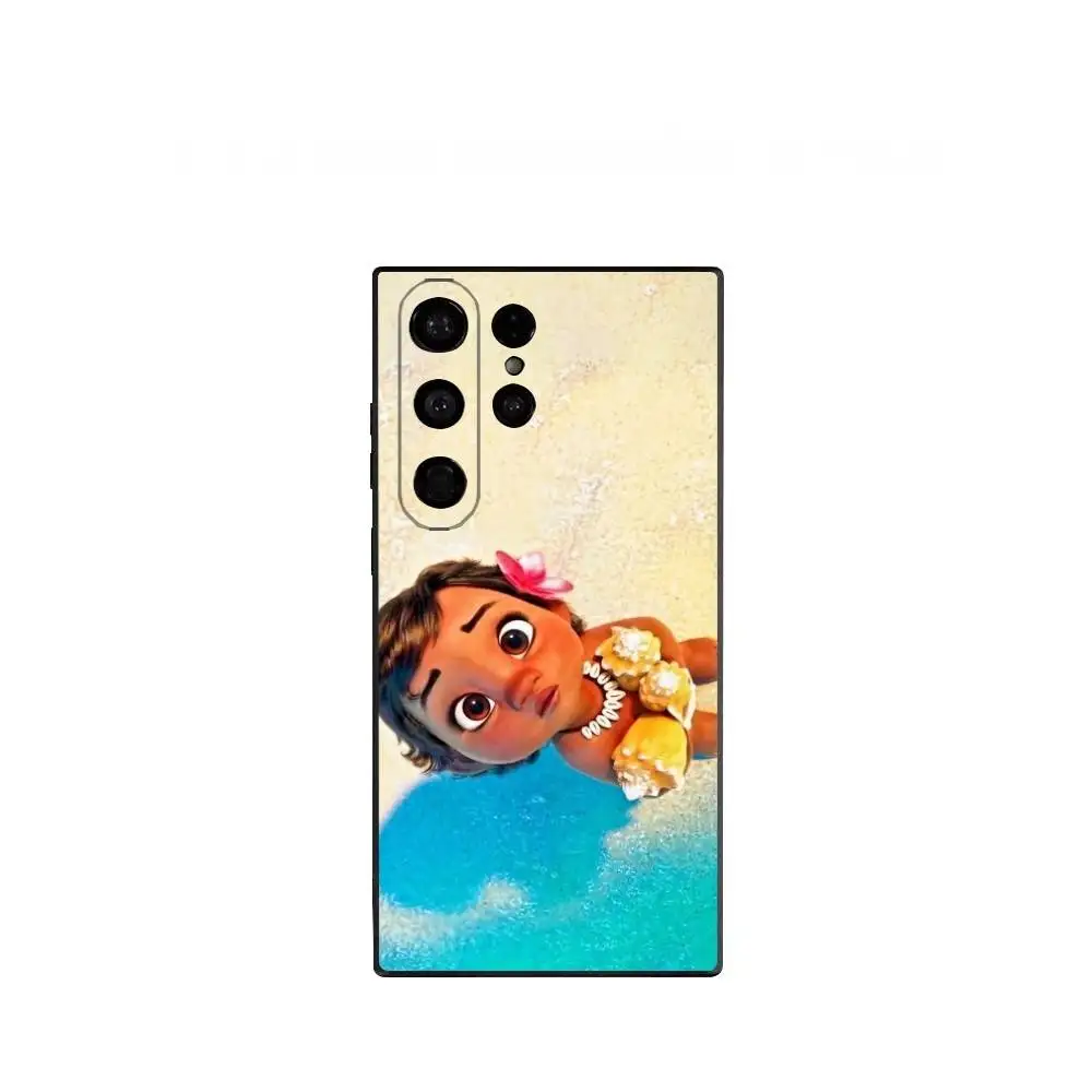 Милый чехол для телефона M-Moana, чехол для телефона Samsung Galaxy S25 S24 S22 S23 Ultra S21 S20 Plus, матовый, полностью мягкий чехол