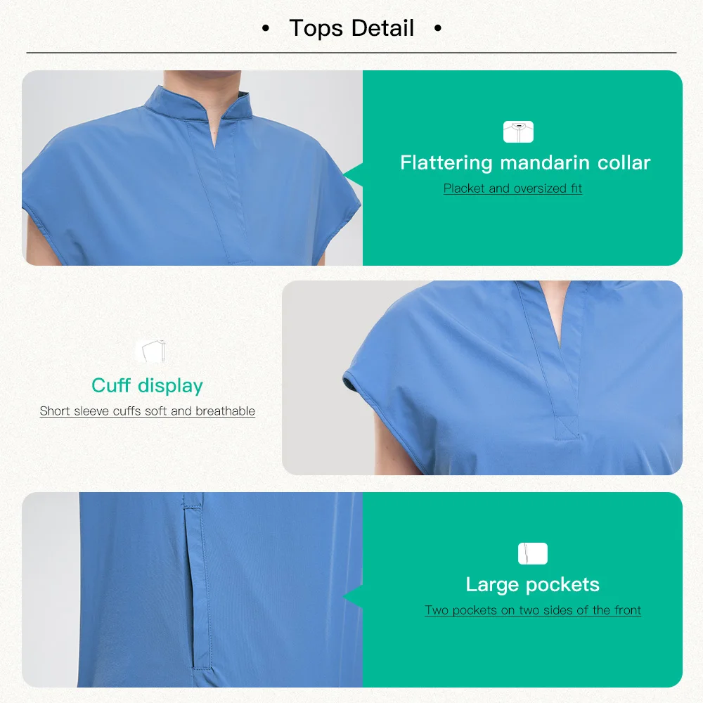 Pharmacist Nursing Uniform Medical Scrub Set Unisex Pet Grooming Work Clothes Dental Clinic Nurse Uniform Multicolour Scrub Sets