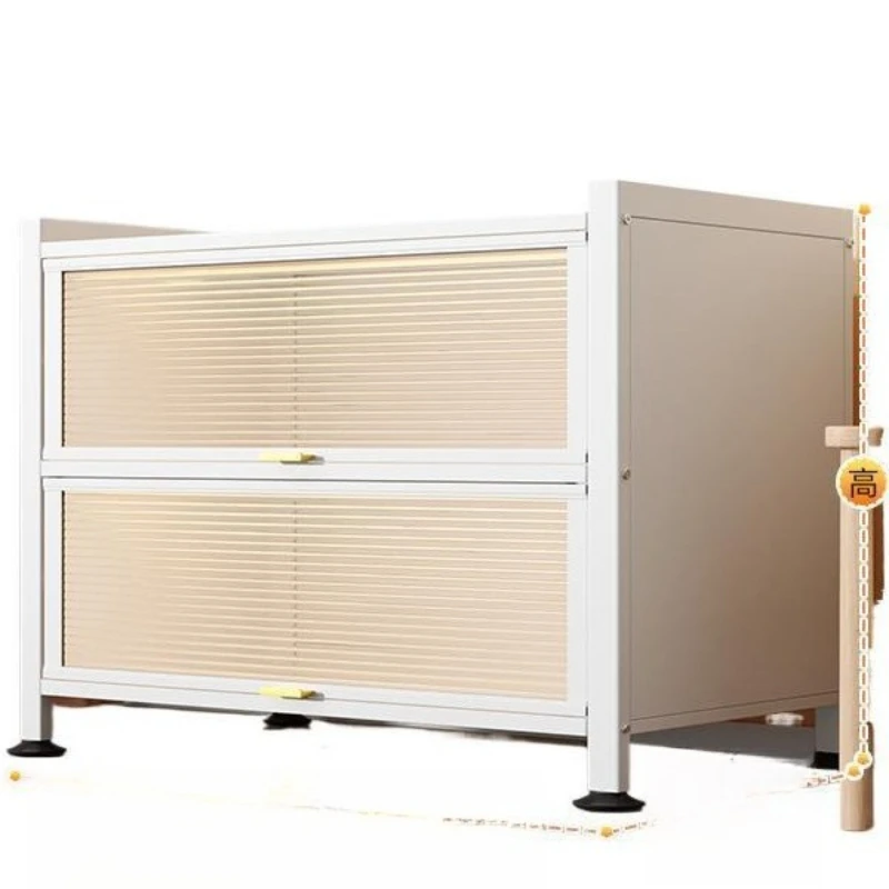 

Storage locker, household dust storage multi-layer snack storage rack, steel baby wardrobe rack