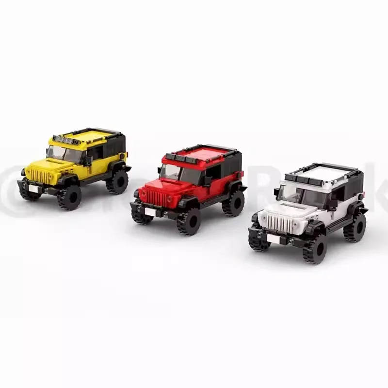 New in Genuine Authorization JEEP Wranglers Rubicon Building Blocks Model Car Bricks Toy For Children Birthday Christmas Gift