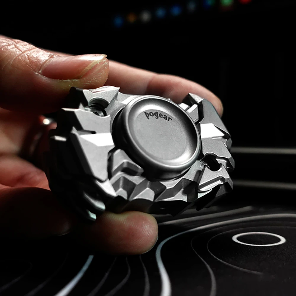 PoGear EDC Fidget Spinner Open Nail Gyro Titanium Stress Relief Toy Original Designs Anxiety Relief Gadgets