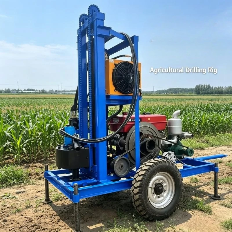 

Towable Diesel Water Well Rig 50m- 150m Depth Multi-Purpose for Water Wells and Foundation Piling