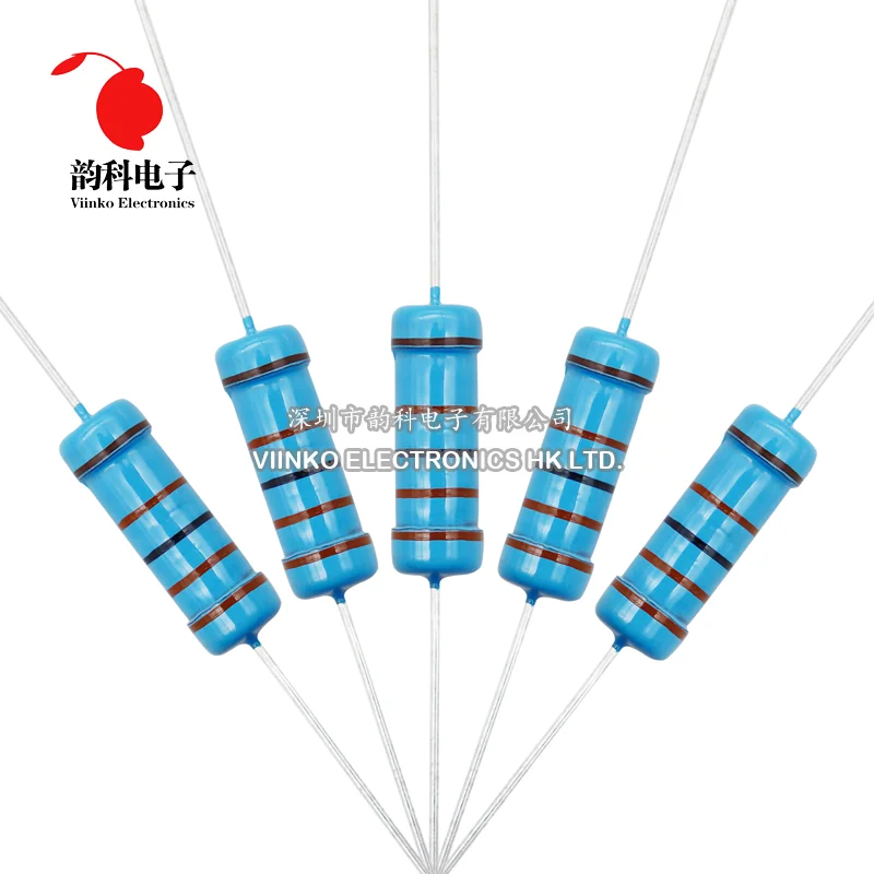 10pcs 5W 1% Metal Film Resistor 0.1R~10M 0.47R 100R 220R 330R 1R 2R 1K 1.5K 2.2K 3.3K 3.9K 4.7K 10K 22K 47K 100K 470K 1M ohm