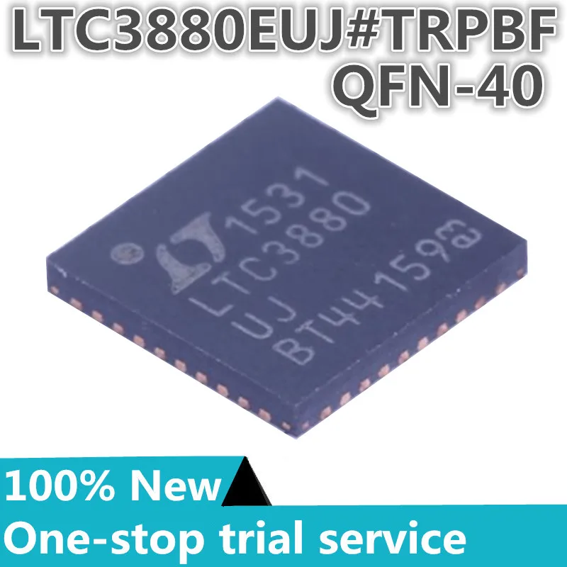 

2-100pcs %New original LTC3880EUJ#PBF LTC3880EUJ#TRPBF Silk screen LTC3880UJ QFN-40 DC-DC control chip step-down