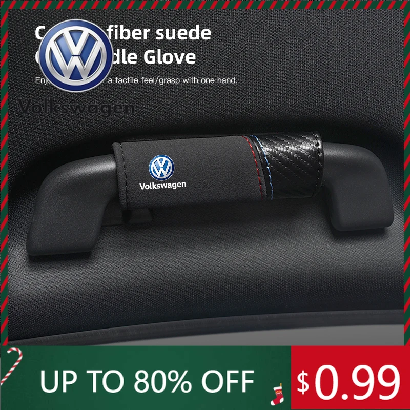 

Interior Stickers Car Roof Door Handle Protector Car Armrest Cover Auto Interior Accessorie For Volkswagen VW Amarok T5 Phaeton
