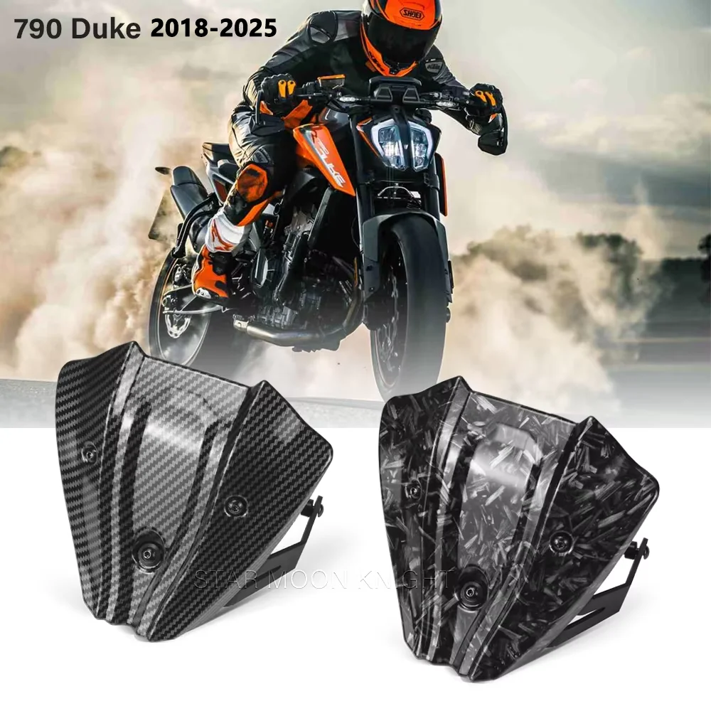 New Wind Deflector For 790 Duke 790 2018-2025 Motorcycle ABS Plastic Fly Screen Wind Screen Accessories