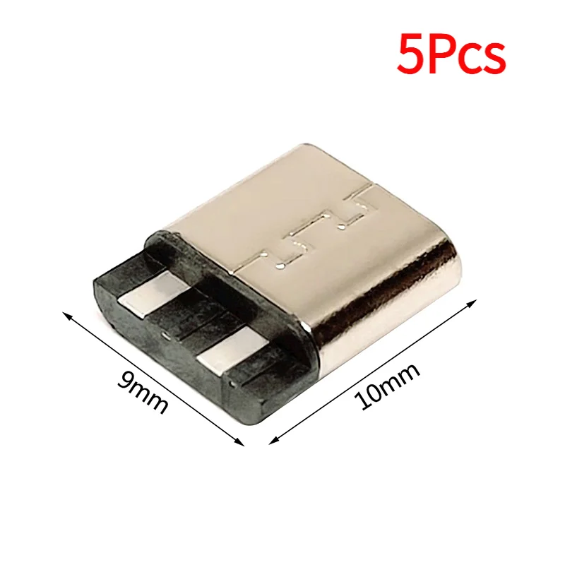 5Pcs Type-C 3.1 USB Jack 2Pin Welding Wire Female Connector Straight For Mobile Phone Charging Port Charging Socket Interface.