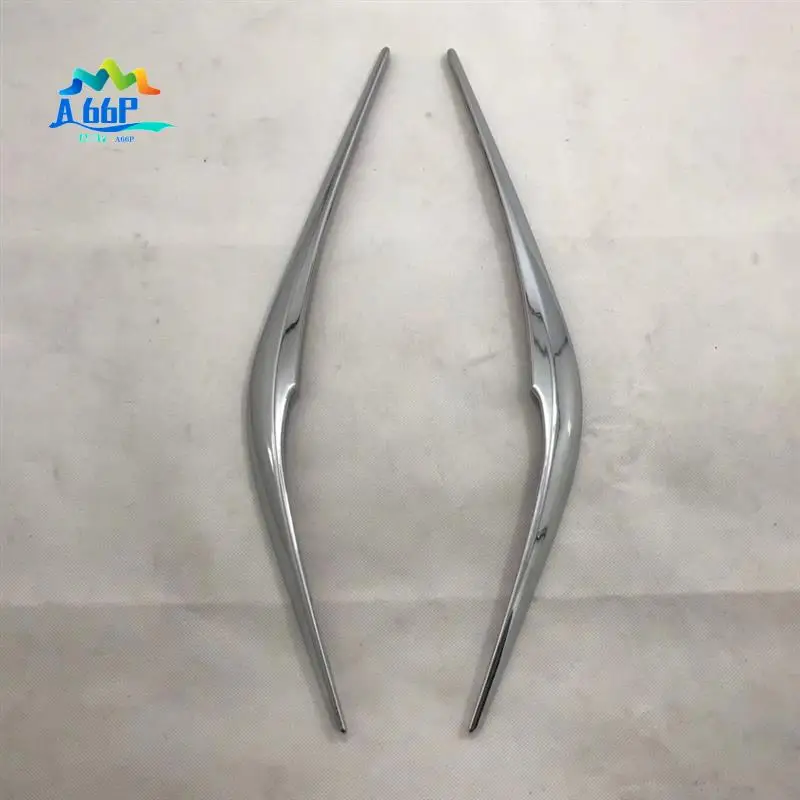 

A66P-Carbon Fiber Headlight Eyebrow Cover Car Headlight Accessories For Mazda Cx-5 Cx5 CX-8 2017-2019 2020 2021 Silver