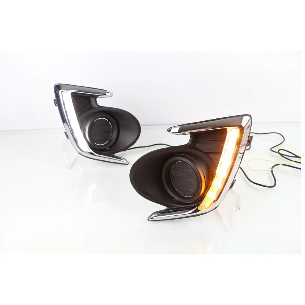 DRL For Mitsubishi Attrage / Mirage G4 2012 2013 2014 2015 2016 2017 LED Daytime Running Light Fog Lamp with Turn Signal view 3