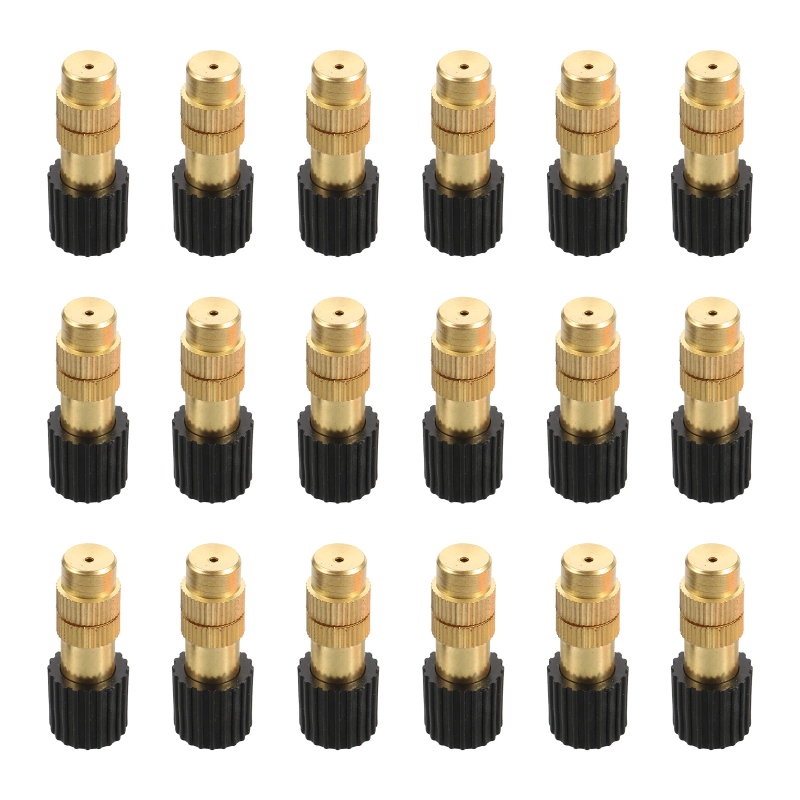 Misting Cooling System Sprayer Nozzle Adjustable Brass Atomizing Nozzle Humidify Watering Landscape For Garden Patio Greenhouse