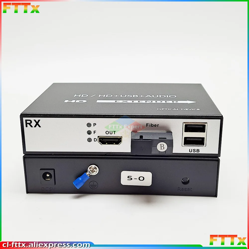 

1pair 1080P HDMI-USB Optical Converters HDMI+Local Loop Out+USB Dual Use Fiber Optic Video Extender SC video Transceive