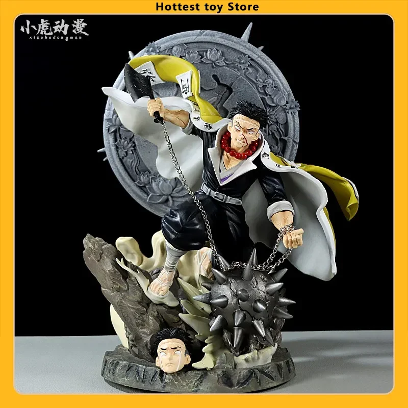 Figura de Anime Demon Slayer Himejima Gyomei de 41cm, modelo de Pvc Gk, estatua grande, colección para niños, decoración de escritorio, juguetes de adorno, regalos