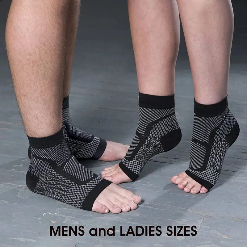

1Pair Sports Ankle Support Brace Compression Sleeve Plantar Fasciitis Sock for Achilles Tendonitis Joint Pain Swelling Heel Spur
