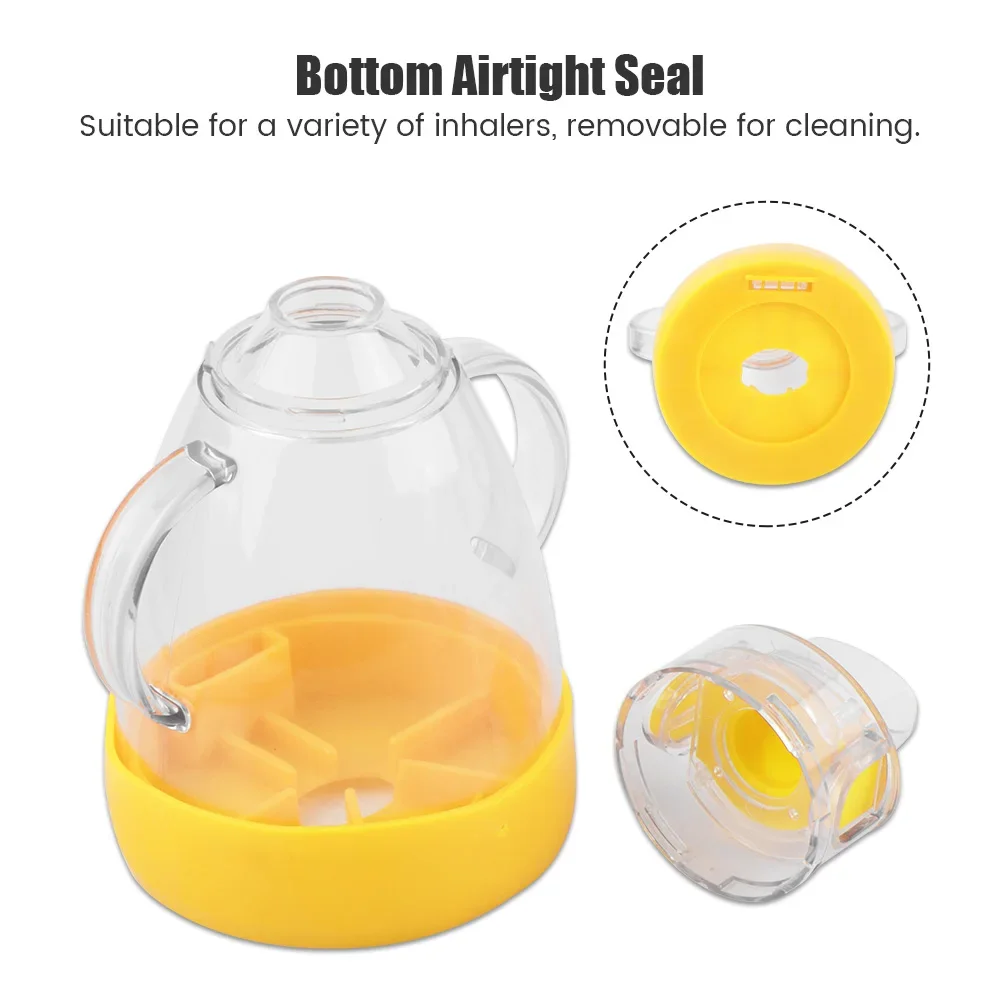 250ml Automizer Asthma Spacer Inhaler Mist Storage Compressor Aerosol Nebulizer Tank with Mask Cup for Adult Child Baby Pet view 3