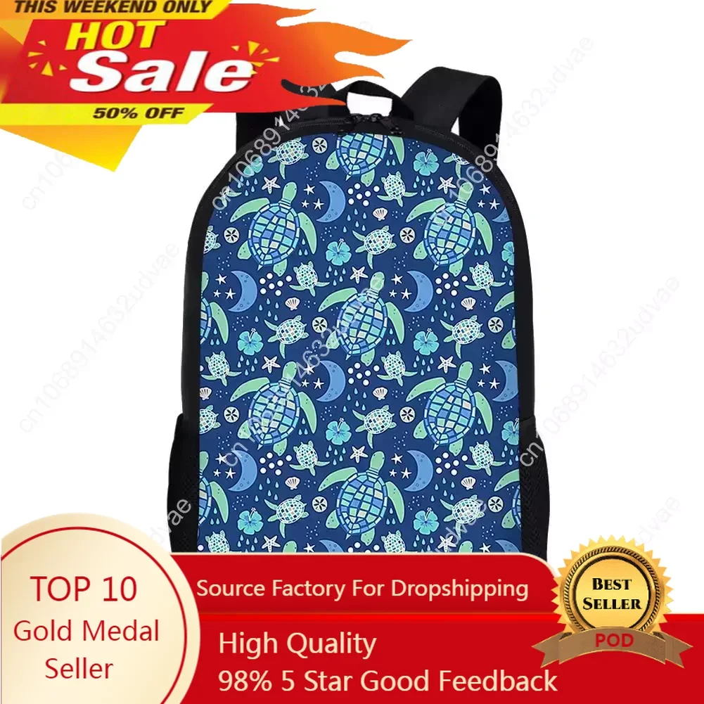 

Cartoon Cute Sea Turtle Backpack for Kids Hawaiian Style Boys Girls Print Running Cycling Camping Outdoor Travel Mochila