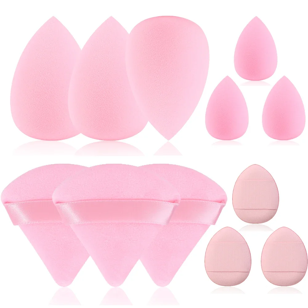 12 Stuks Make-Up Spons Puffs Schoonheid Ei Zachte Cosmetische Puff Foundation Sponzen Poeder Puff Vrouwen Make-Up Accessoires Beauty Tools