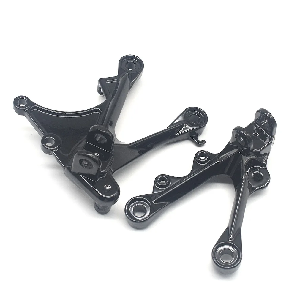 Motorcycle Front Footrest Foot Pegs Bracket  Set For KAWASAKI NINJA ZX6R ZX-6R ZX636 2005 2006 2007 2008