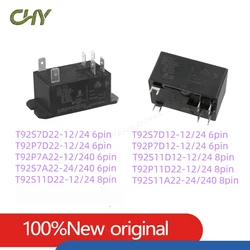 T92S7D12 T92P7D12 T92S7D22 T92P7D22 T92S11D22 T92P7A22 6PIN 8PIN 12/24VDC 12/24/120/240VAC Dual Pole Normally Open Power Relay