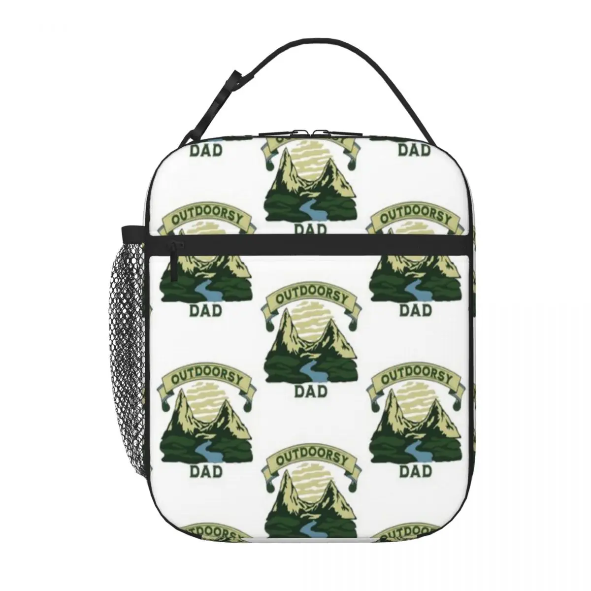 Hot Sale Outdoodsy Dad Funny And Cool Nature Lover Compact Style Student Lunch Bag Yard Party Bento Bag