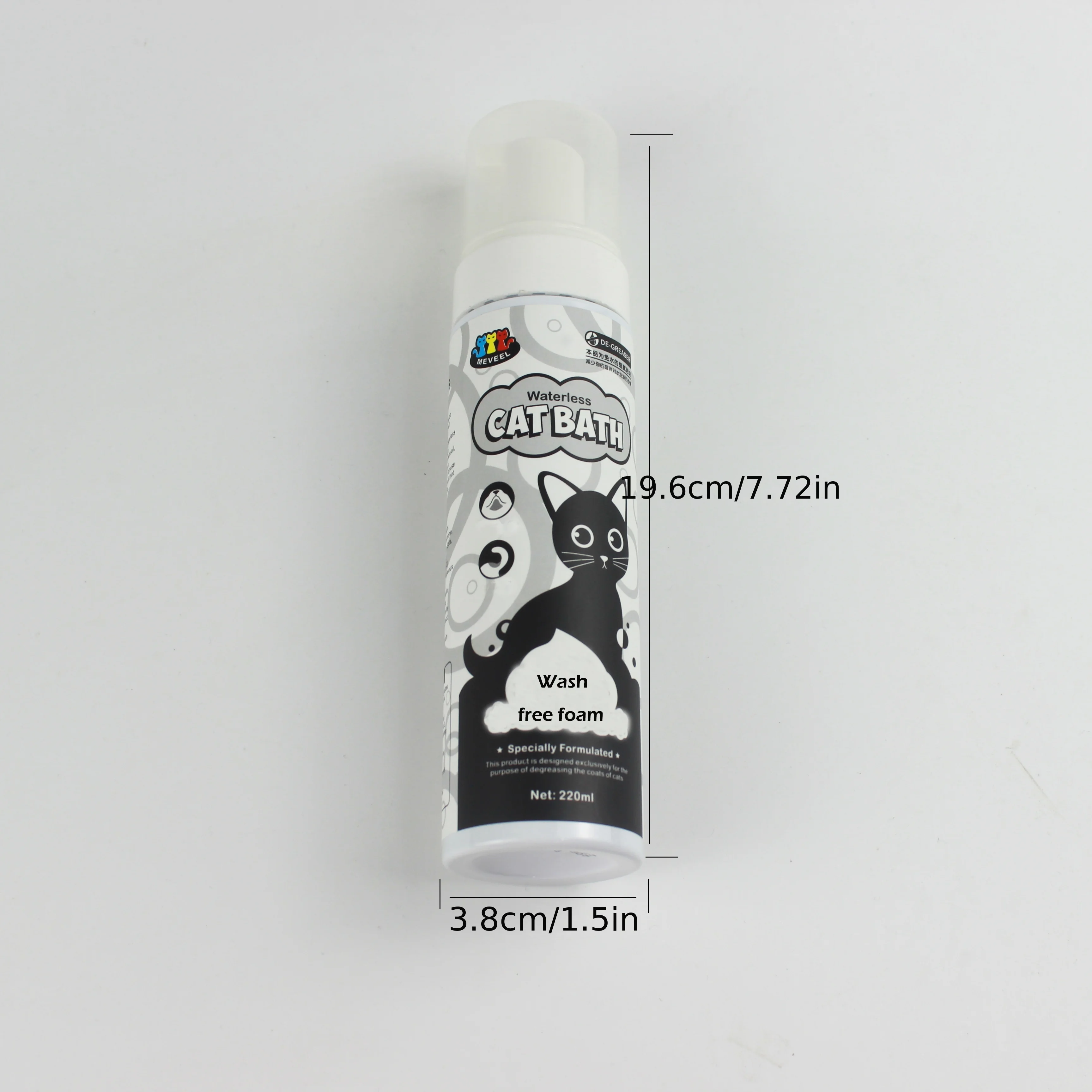 Sphinx Cat Pet Shampoo Oil Control Degreasing Bath Lotion Moisturizing Devons Finx Cat Free foam