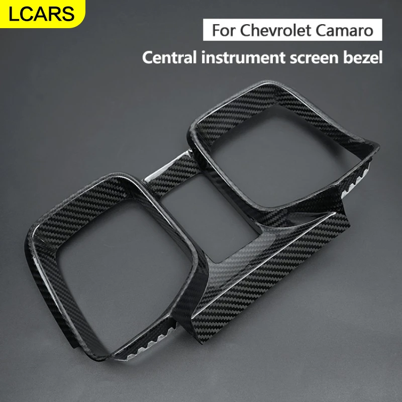 

Lcars-Carbon Fiber Central Instrument Screen Bezel for Chevrolet Camaro (2010-2015)