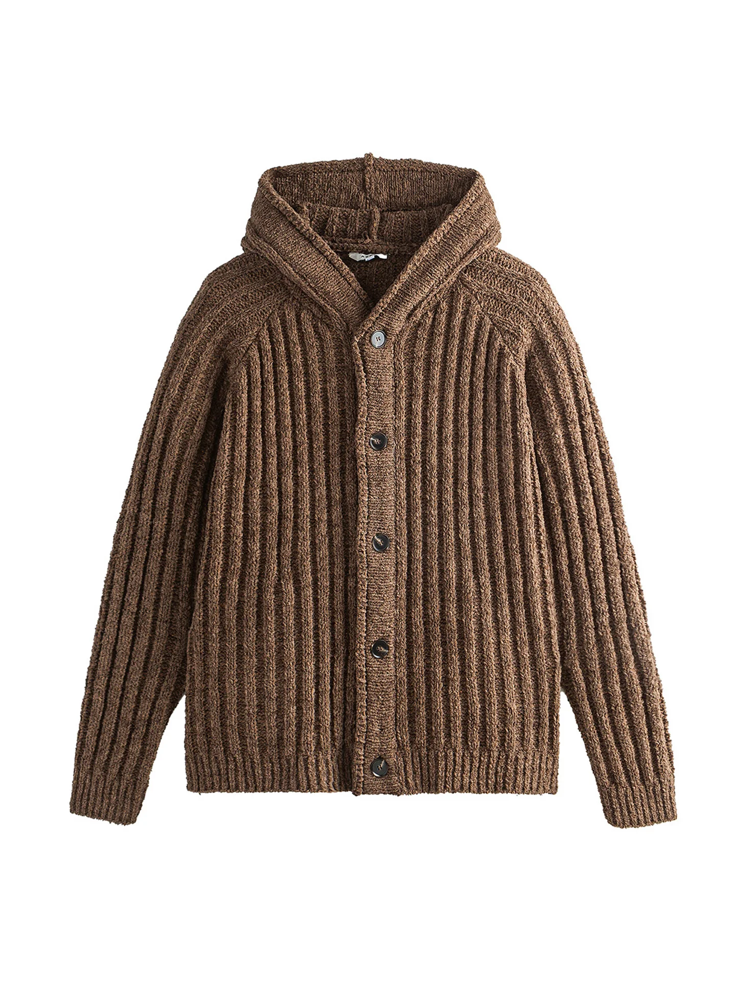 

Nted American Retro Hooded Knitted Sweater Soft Casual Striped Couple Open Cardigan Sweater Coat Autumn Winter Leisure Sle