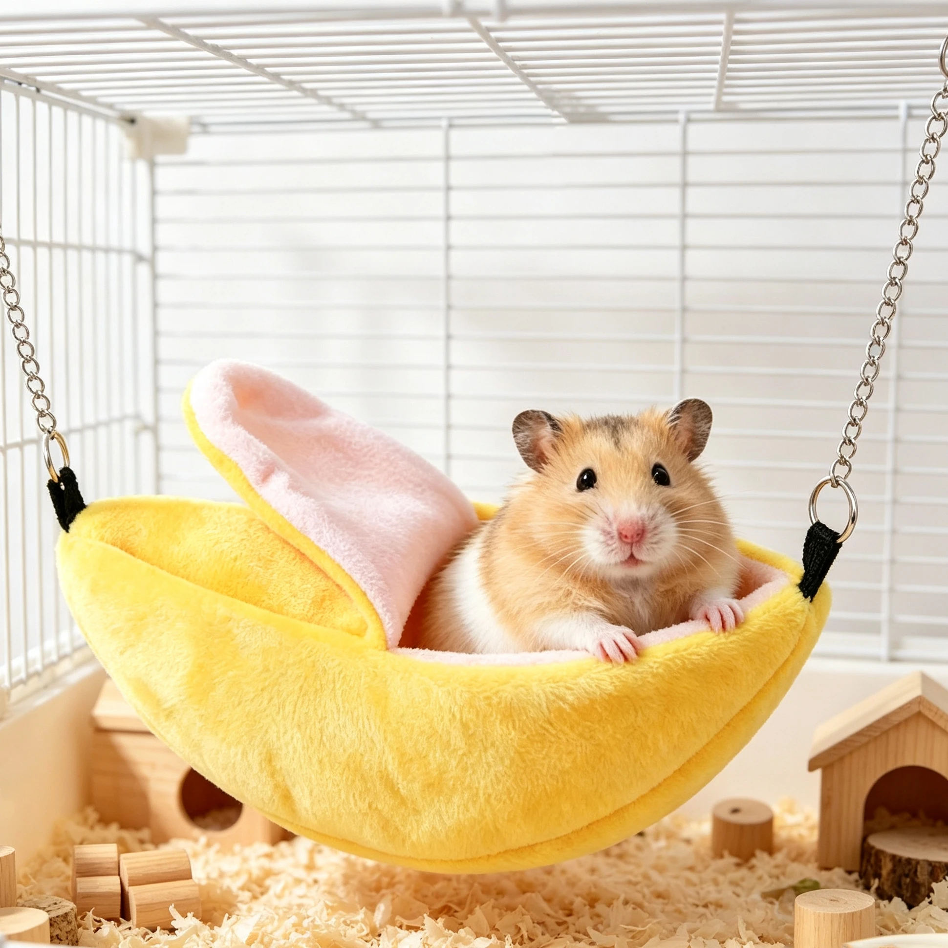 Banana Hammock Pet Hideout Cage Accessories Hamster Tent Nest Bed For Guinea Pig Chinchilla Hedgehog Rat Squirrel Ferret House view 5