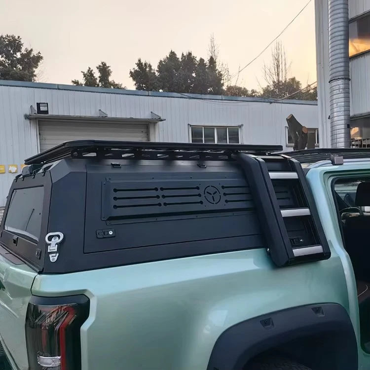 

Навес для пикапа Hardtop с багажником на крышу 4x4, аксессуар из алюминиевого сплава, чехол для кровати грузовика для хвостового ящика