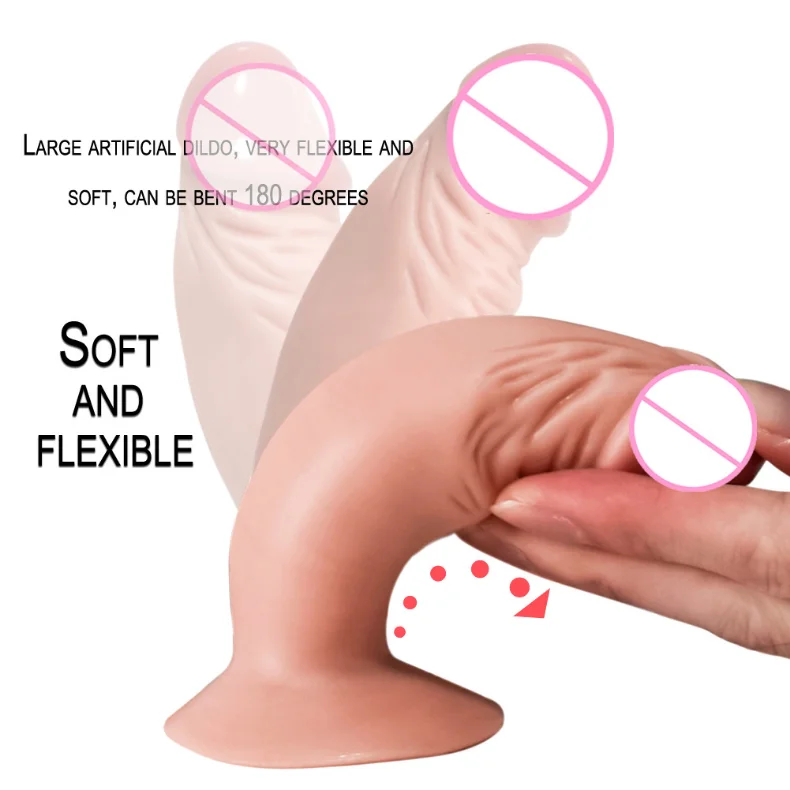 12CM Simulation Small Dildos Female Mini Masturbator With Suction Cup Vaginal Anal Realistic Dildo For Women PVC Penis Sex Toys