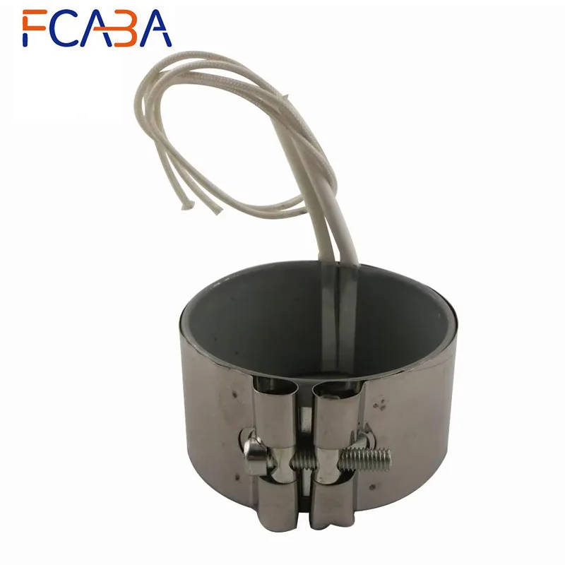 

FCABA 70*40mm Mica Band Heater 220V 270W Stainless Steel Heating Element for Injection Machine