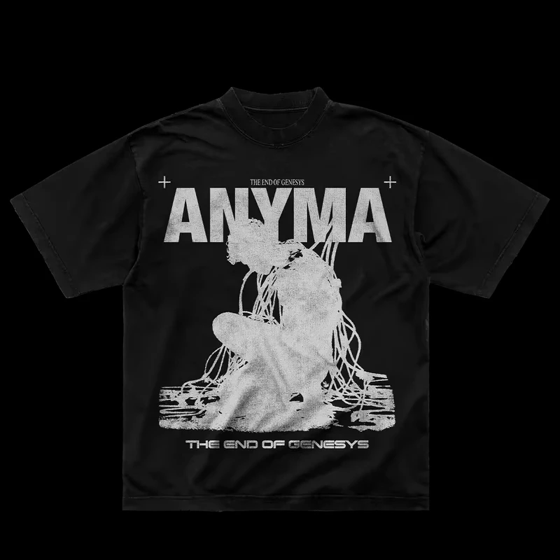 2025 الصيف Dj Anyma نهاية جينيسيس الرجال القطن قصير الأكمام تي شيرت لمحبي جودة عالية Unseix المعتاد تي شيرت #2